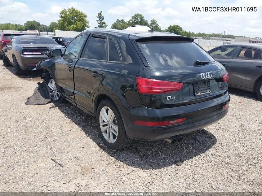 2017 Audi Q3 2.0T Premium VIN: WA1BCCFSXHR011695 Lot: 45473394