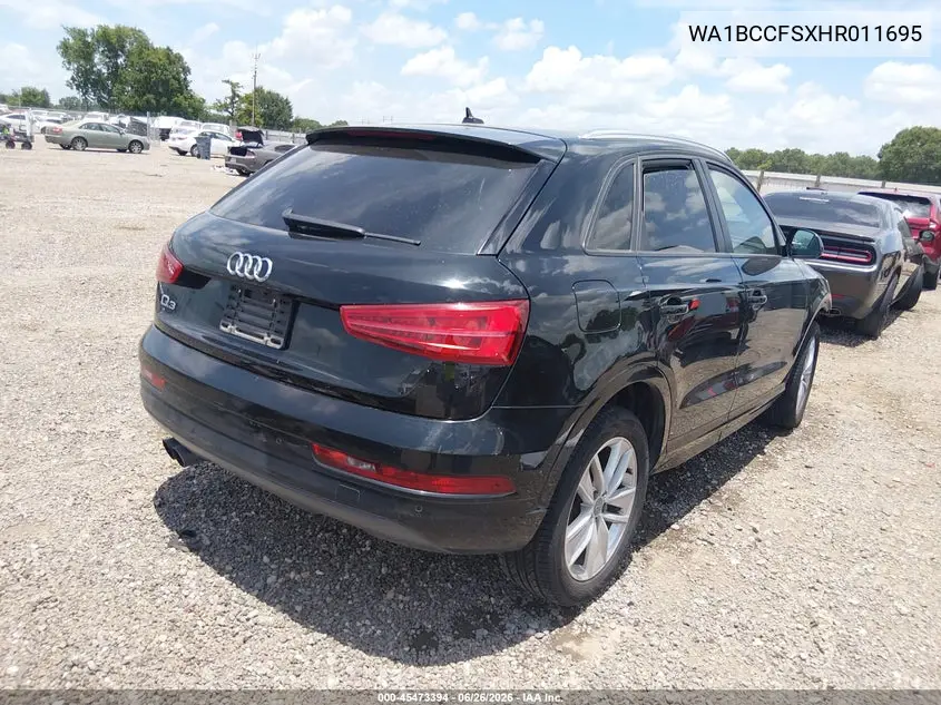 2017 Audi Q3 2.0T Premium VIN: WA1BCCFSXHR011695 Lot: 45473394
