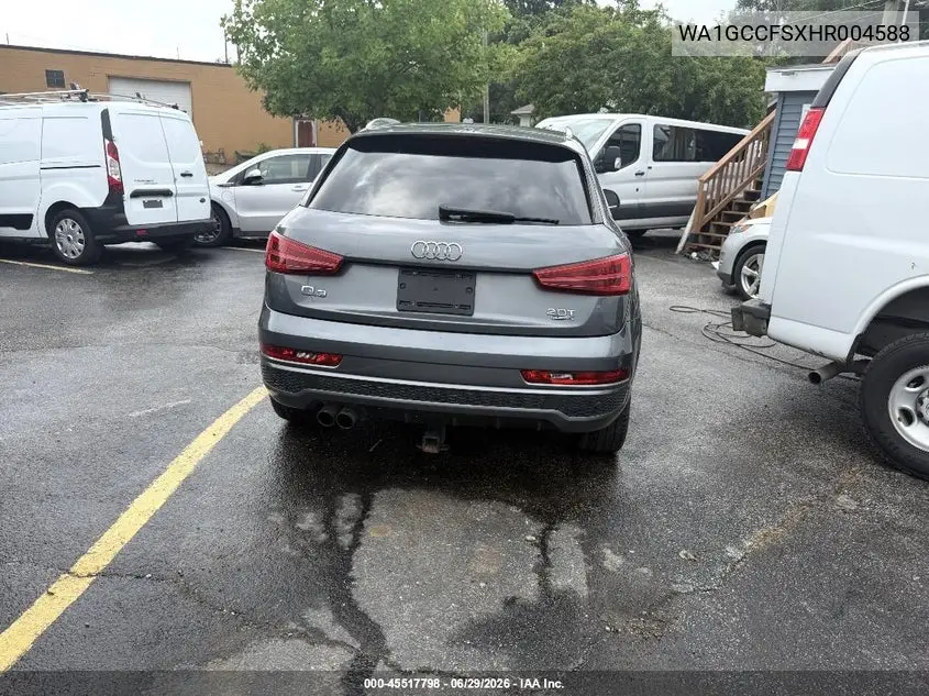 2017 Audi Q3 2.0T Premium VIN: WA1GCCFSXHR004588 Lot: 45517798