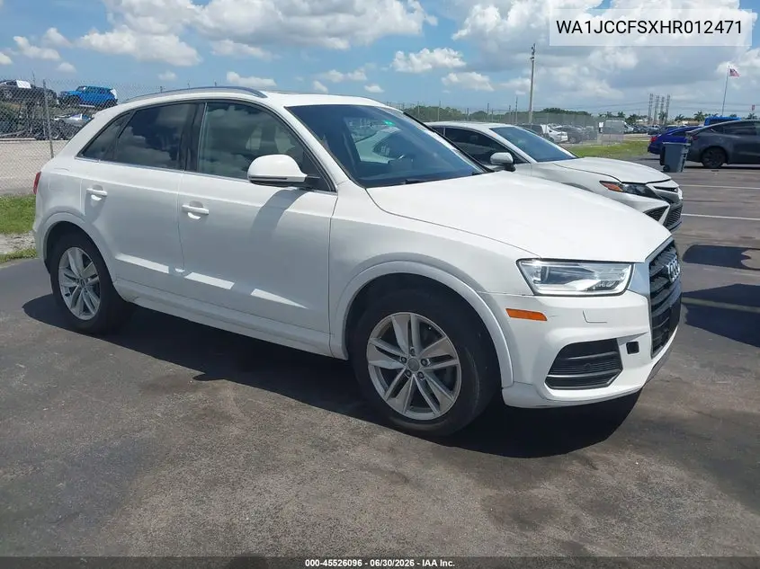 2017 Audi Q3 2.0T Premium VIN: WA1JCCFSXHR012471 Lot: 45526096