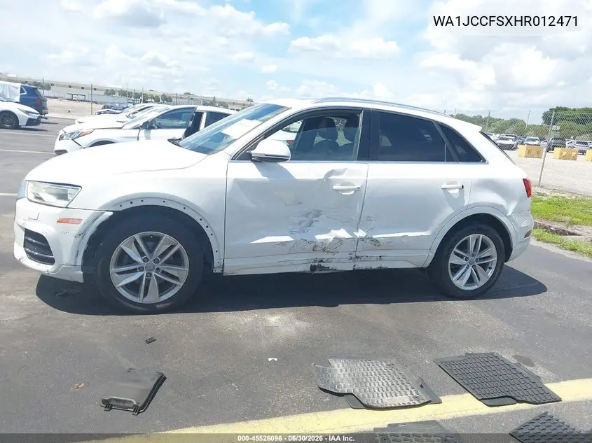2017 Audi Q3 2.0T Premium VIN: WA1JCCFSXHR012471 Lot: 45526096