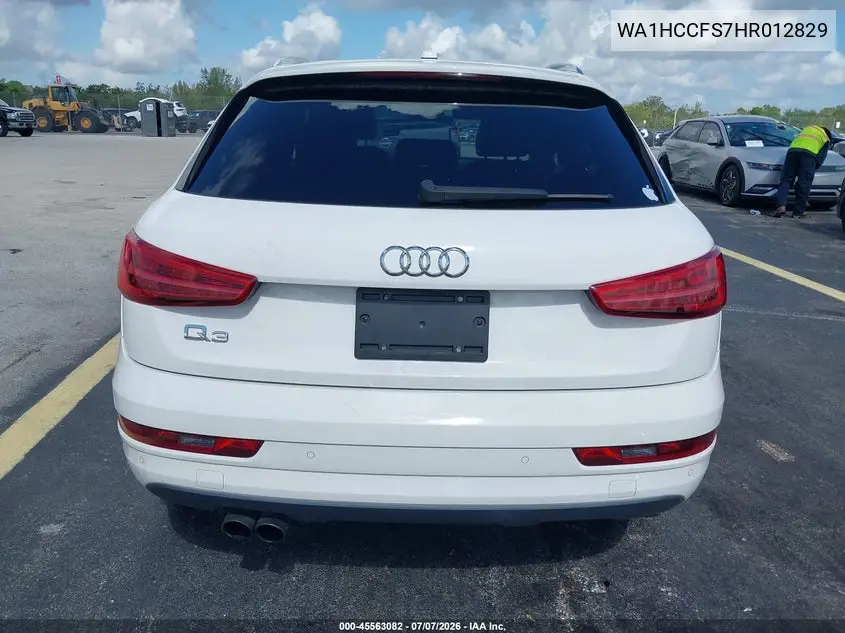 2017 Audi Q3 2.0T Premium VIN: WA1HCCFS7HR012829 Lot: 45563082