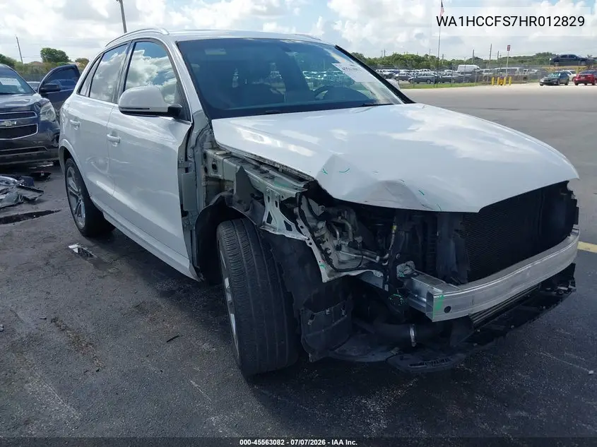 2017 Audi Q3 2.0T Premium VIN: WA1HCCFS7HR012829 Lot: 45563082