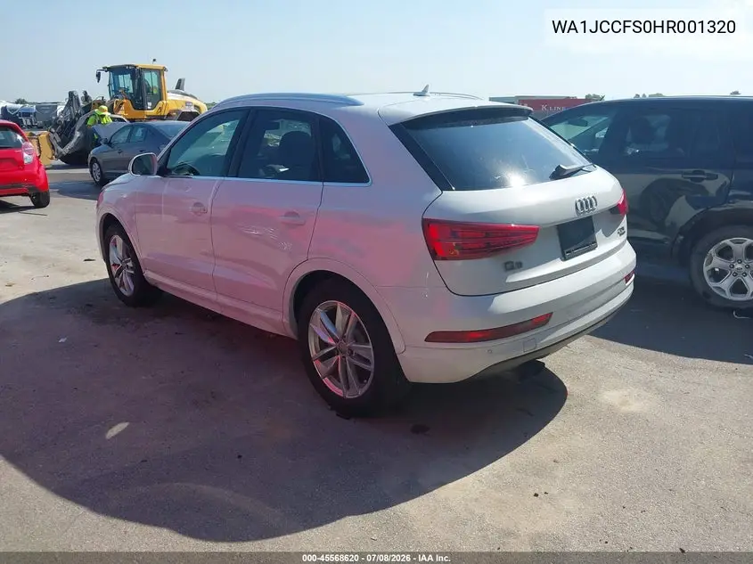 2017 Audi Q3 2.0T Premium VIN: WA1JCCFS0HR001320 Lot: 45568620