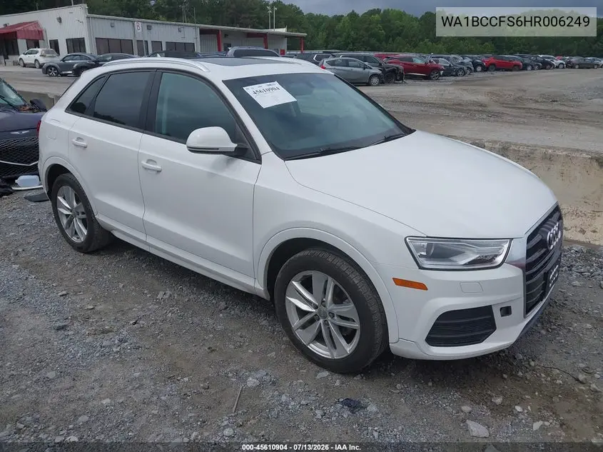 2017 Audi Q3 2.0T Premium VIN: WA1BCCFS6HR006249 Lot: 45610904