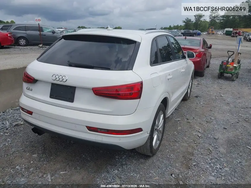 2017 Audi Q3 2.0T Premium VIN: WA1BCCFS6HR006249 Lot: 45610904