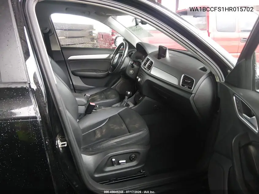 2017 Audi Q3 2.0T Premium VIN: WA1BCCFS1HR015702 Lot: 45645248