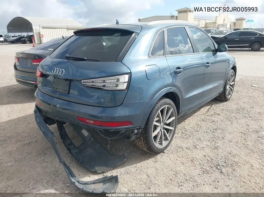 2018 Audi Q3 2.0T Premium/2.0T Sport Premium VIN: WA1BCCFS2JR005993 Lot: 45304502