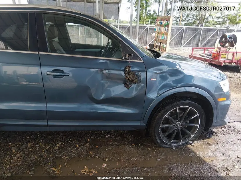 2018 Audi Q3 2.0T Premium/2.0T Sport Premium VIN: WA1JCCFS0JR027017 Lot: 45347100