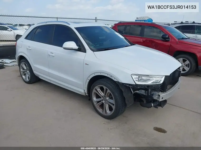2018 Audi Q3 2.0T Premium/2.0T Sport Premium VIN: WA1BCCFS3JR014153 Lot: 45485928