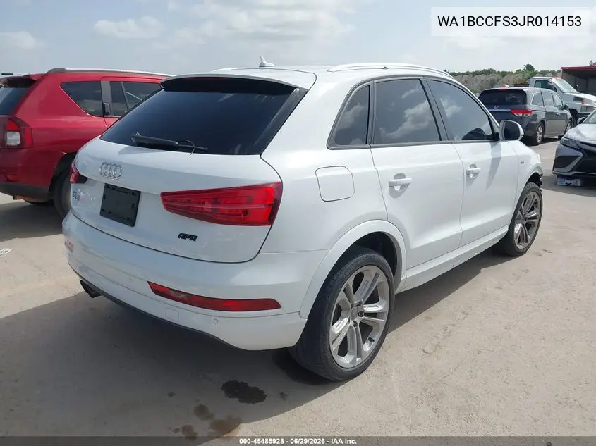 2018 Audi Q3 2.0T Premium/2.0T Sport Premium VIN: WA1BCCFS3JR014153 Lot: 45485928