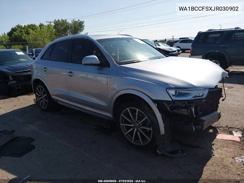 2018 Audi Q3 2.0T Premium/2.0T Sport Premium VIN: WA1BCCFSXJR030902 Lot: 45509058