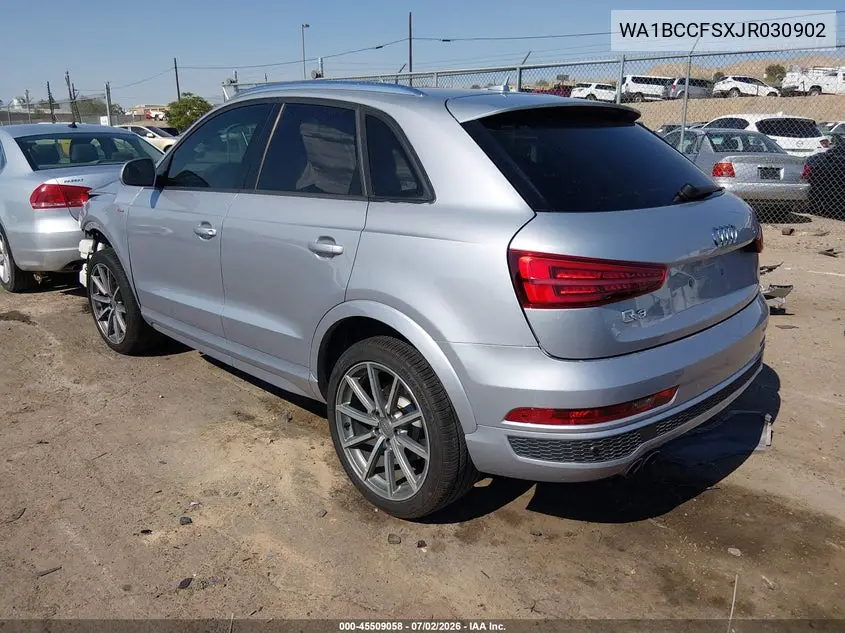 2018 Audi Q3 2.0T Premium/2.0T Sport Premium VIN: WA1BCCFSXJR030902 Lot: 45509058
