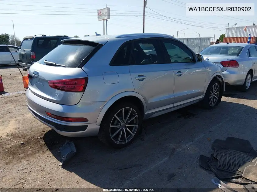 2018 Audi Q3 2.0T Premium/2.0T Sport Premium VIN: WA1BCCFSXJR030902 Lot: 45509058