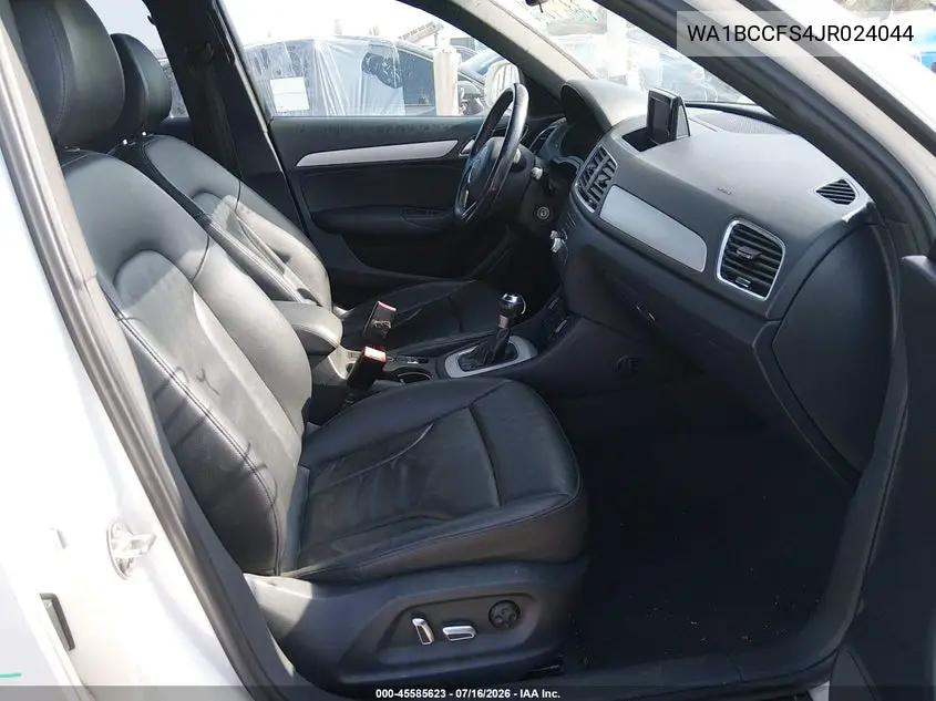2018 Audi Q3 2.0T Premium/2.0T Sport Premium VIN: WA1BCCFS4JR024044 Lot: 45585623