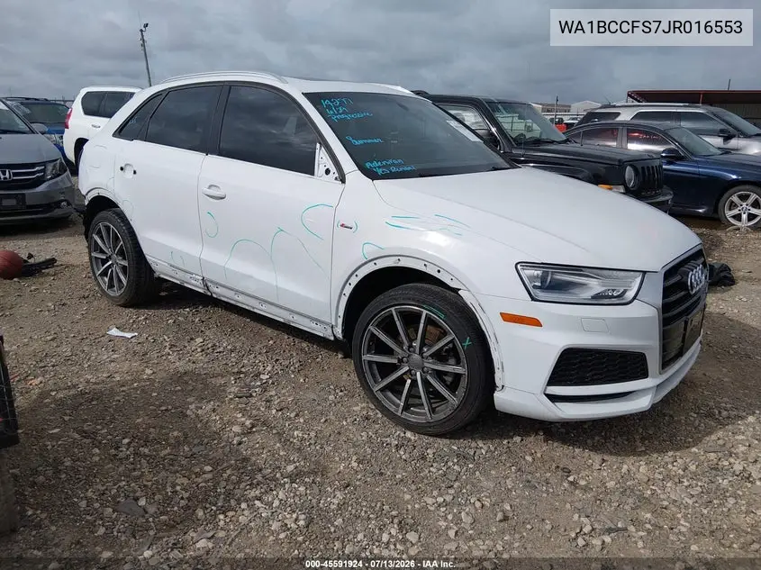2018 Audi Q3 2.0T Premium/2.0T Sport Premium VIN: WA1BCCFS7JR016553 Lot: 45591924