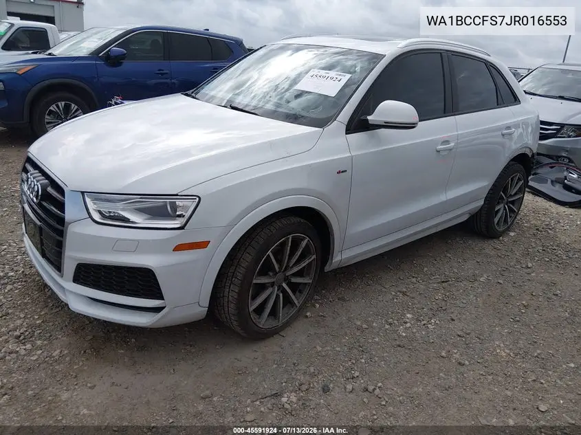 2018 Audi Q3 2.0T Premium/2.0T Sport Premium VIN: WA1BCCFS7JR016553 Lot: 45591924