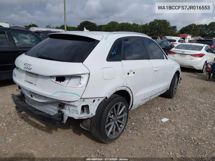2018 Audi Q3 2.0T Premium/2.0T Sport Premium VIN: WA1BCCFS7JR016553 Lot: 45591924