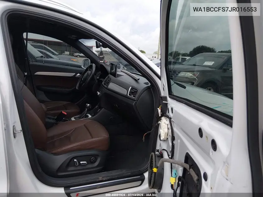 2018 Audi Q3 2.0T Premium/2.0T Sport Premium VIN: WA1BCCFS7JR016553 Lot: 45591924