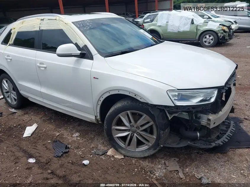 2018 Audi Q3 2.0T Premium/2.0T Sport Premium VIN: WA1BCCFS3JR012225 Lot: 45602799