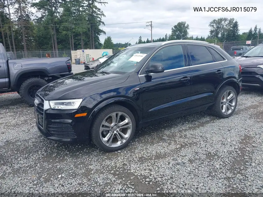 2018 Audi Q3 2.0T Premium/2.0T Sport Premium VIN: WA1JCCFS6JR015079 Lot: 45645346