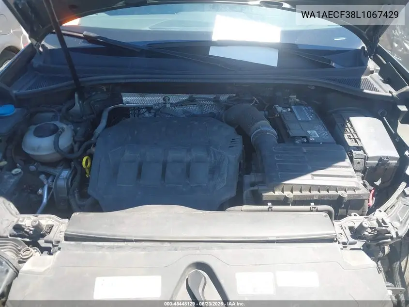 2020 Audi Q3 Premium 45 Tfsi Quattro Tiptronic VIN: WA1AECF38L1067429 Lot: 45448129