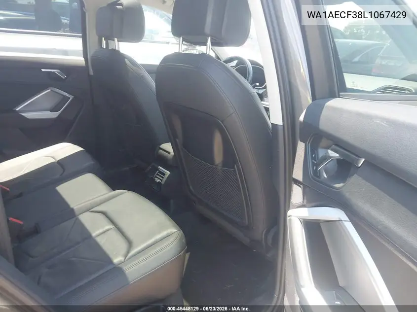 2020 Audi Q3 Premium 45 Tfsi Quattro Tiptronic VIN: WA1AECF38L1067429 Lot: 45448129