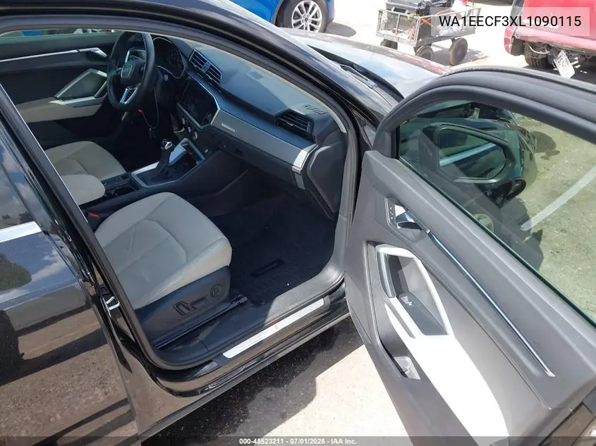 2020 Audi Q3 Premium Plus 45 Tfsi S Line Quattro Tiptronic VIN: WA1EECF3XL1090115 Lot: 45523211