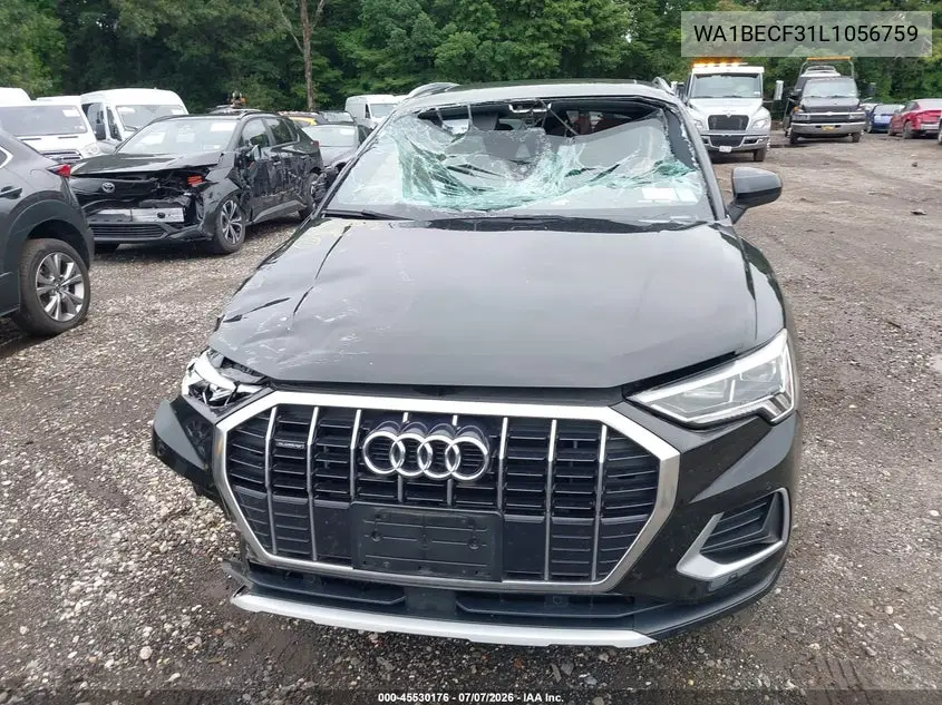 2020 Audi Q3 Premium Plus 45 Tfsi Quattro Tiptronic VIN: WA1BECF31L1056759 Lot: 45530176