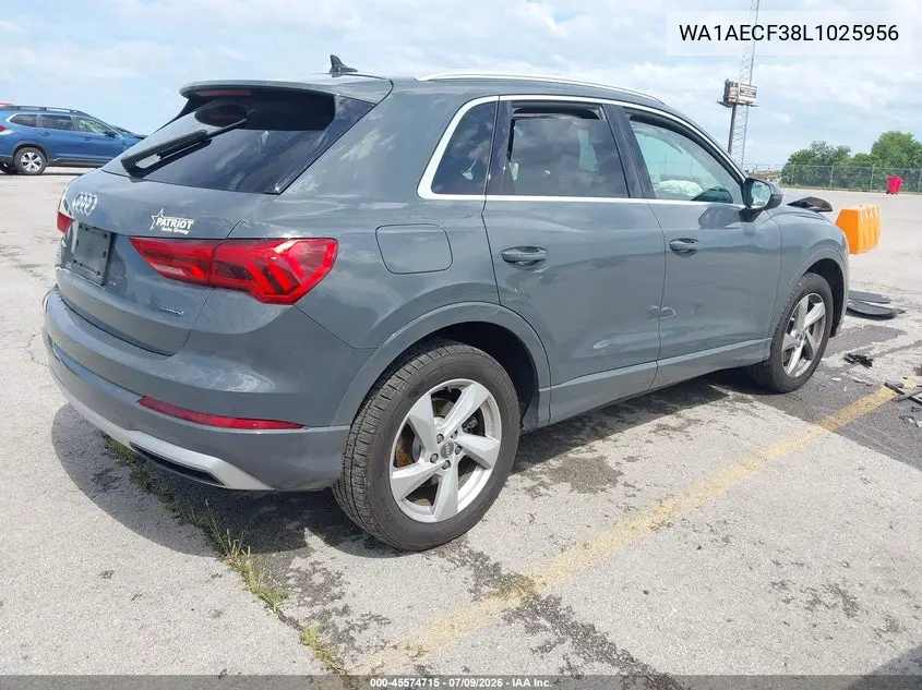 2020 Audi Q3 Premium 45 Tfsi Quattro Tiptronic VIN: WA1AECF38L1025956 Lot: 45574715