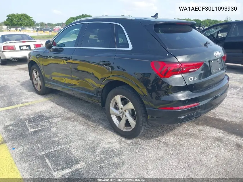 2020 Audi Q3 Premium 45 Tfsi Quattro Tiptronic VIN: WA1AECF30L1093930 Lot: 45615031