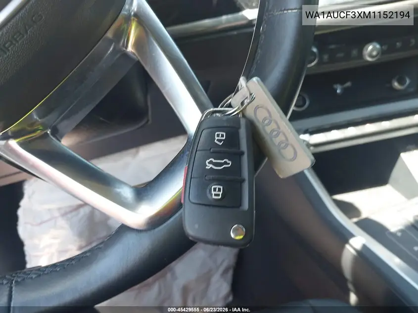 2021 Audi Q3 Premium 40 Tfsi Quattro Tiptronic VIN: WA1AUCF3XM1152194 Lot: 45429555