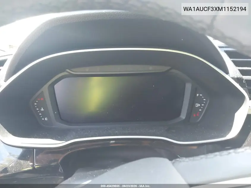 2021 Audi Q3 Premium 40 Tfsi Quattro Tiptronic VIN: WA1AUCF3XM1152194 Lot: 45429555