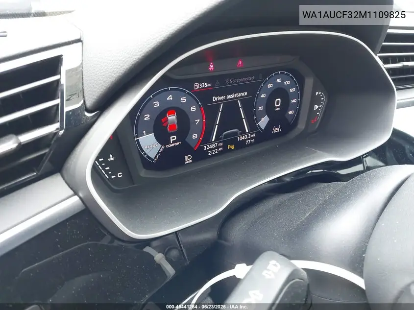 2021 Audi Q3 Premium 40 Tfsi Quattro Tiptronic VIN: WA1AUCF32M1109825 Lot: 45441264