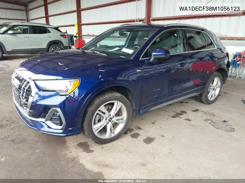 2021 Audi Q3 Premium 45 Tfsi S Line Quattro Tiptronic VIN: WA1DECF38M1056123 Lot: 45524045