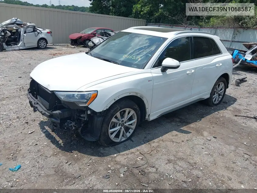 2022 Audi Q3 Premium S Line 45 VIN: WA1DECF30N1005538 Lot: 45282886