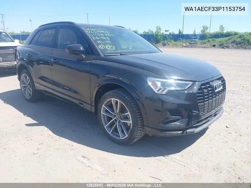 2023 Audi Q3 Komfort 45 VIN: WA1AECF33P1153754 Lot: 12625802