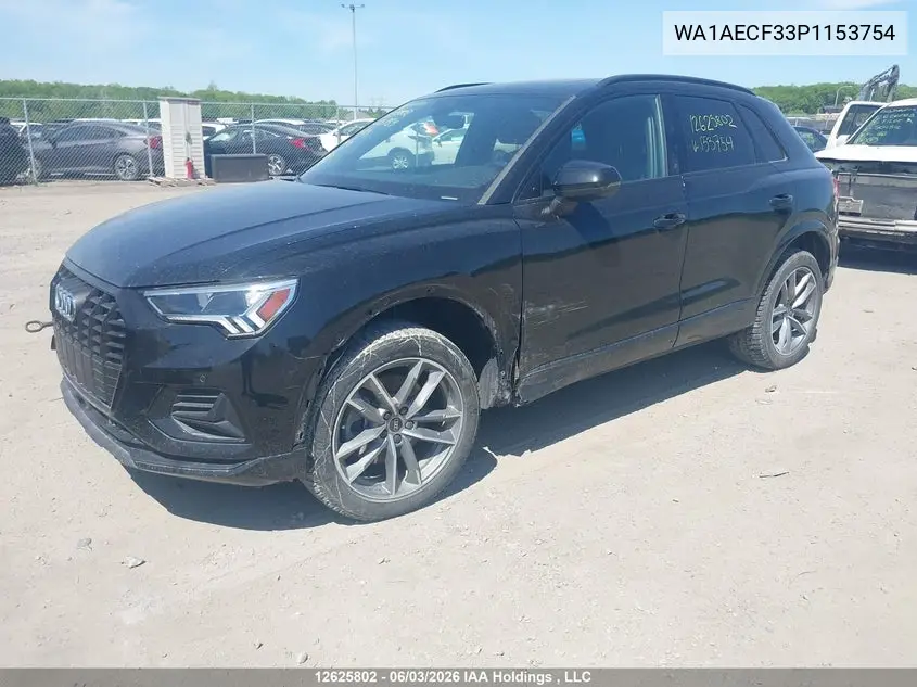 2023 Audi Q3 Komfort 45 VIN: WA1AECF33P1153754 Lot: 12625802