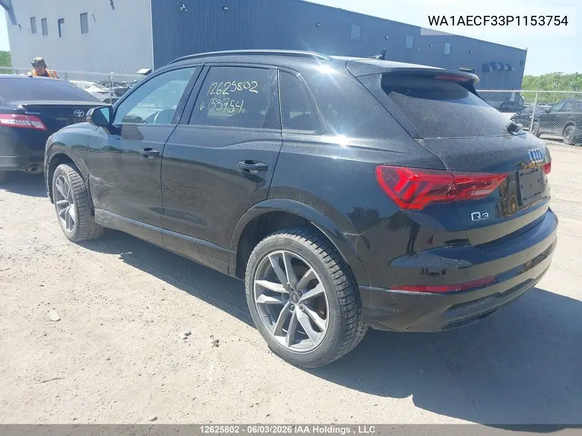 2023 Audi Q3 Komfort 45 VIN: WA1AECF33P1153754 Lot: 12625802