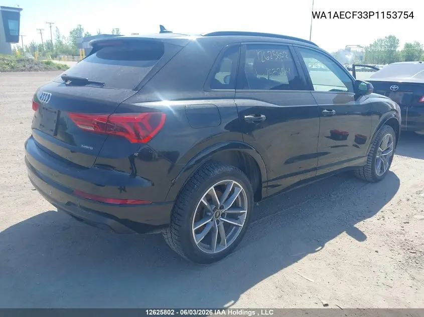 2023 Audi Q3 Komfort 45 VIN: WA1AECF33P1153754 Lot: 12625802