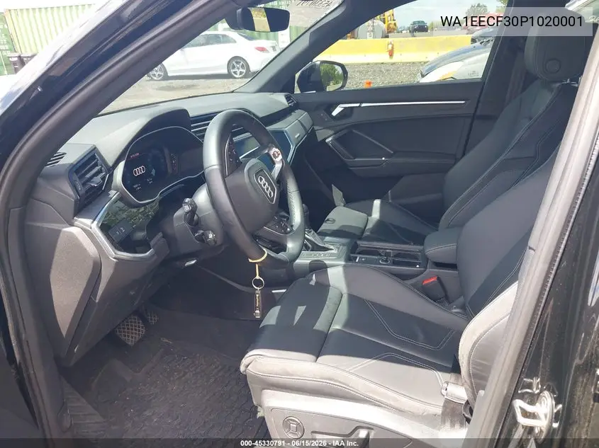2023 Audi Q3 Premium Plus 45 Tfsi S Line Quattro Tiptronic VIN: WA1EECF30P1020001 Lot: 45330791