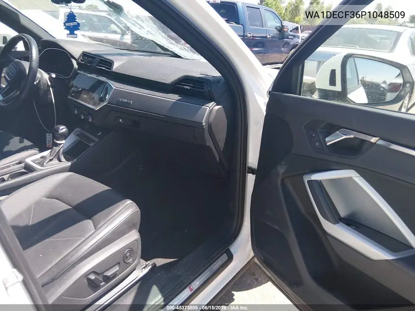 2023 Audi Q3 Premium 45 Tfsi S Line Quattro Tiptronic VIN: WA1DECF36P1048509 Lot: 45373505