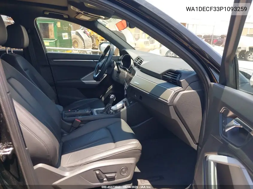 2023 Audi Q3 Premium 45 Tfsi S Line Quattro Tiptronic VIN: WA1DECF33P1093259 Lot: 45373668