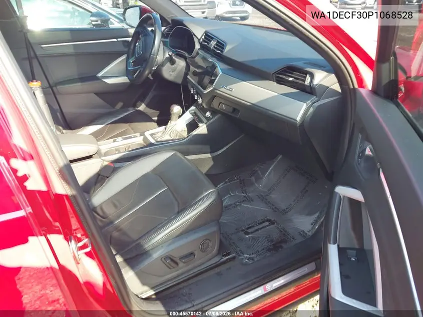 2023 Audi Q3 Premium 45 Tfsi S Line Quattro Tiptronic VIN: WA1DECF30P1068528 Lot: 45570142
