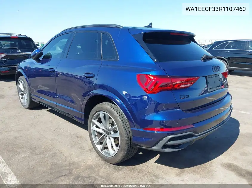 2024 Audi Q3 Premium Plus 45 Tfsi S Line Quattro Tiptronic VIN: WA1EECF33R1107460 Lot: 45355939