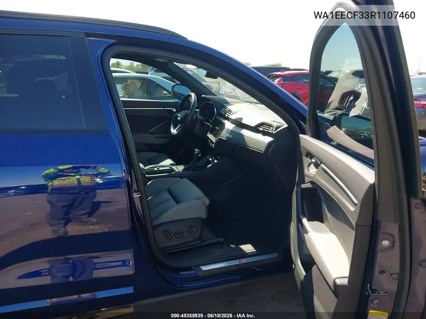 2024 Audi Q3 Premium Plus 45 Tfsi S Line Quattro Tiptronic VIN: WA1EECF33R1107460 Lot: 45355939