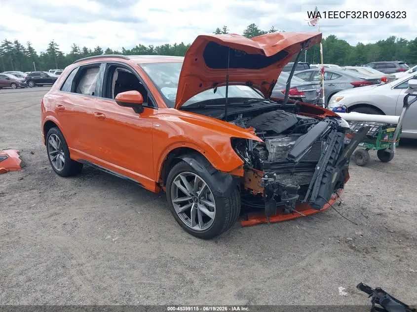 2024 Audi Q3 Premium Plus 45 Tfsi S Line Quattro Tiptronic VIN: WA1EECF32R1096323 Lot: 45399115