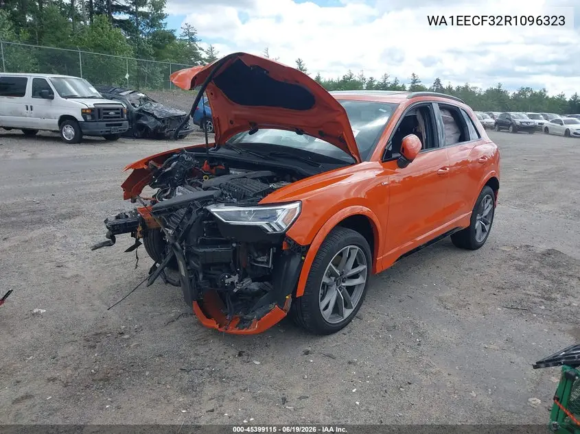 2024 Audi Q3 Premium Plus 45 Tfsi S Line Quattro Tiptronic VIN: WA1EECF32R1096323 Lot: 45399115