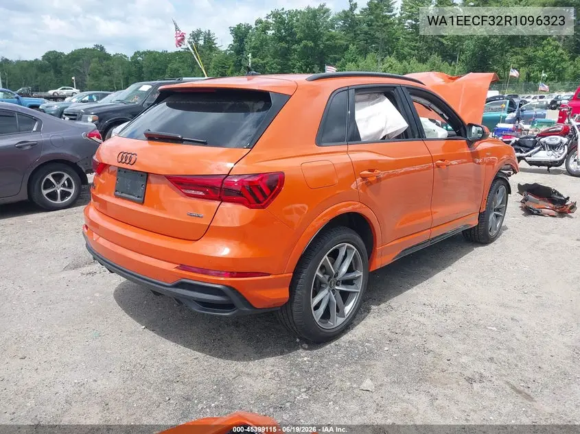 2024 Audi Q3 Premium Plus 45 Tfsi S Line Quattro Tiptronic VIN: WA1EECF32R1096323 Lot: 45399115