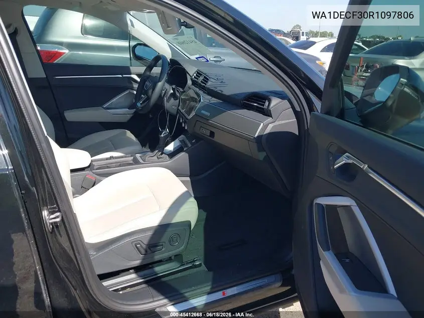 2024 Audi Q3 Premium 45 Tfsi S Line Quattro Tiptronic VIN: WA1DECF30R1097806 Lot: 45412668
